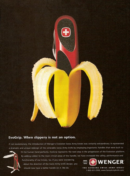 Wenger Evo advertisement